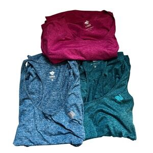 Rabbit Running Womens Performance Activewear Lot of 3 SZ XL Tanks and Popover